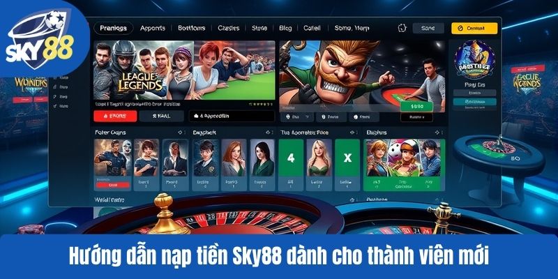 Hướng dẫn nạp tiền Sky88 dành cho thành viên mới