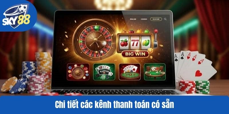 Chi tiết các kênh thanh toán có sẵn